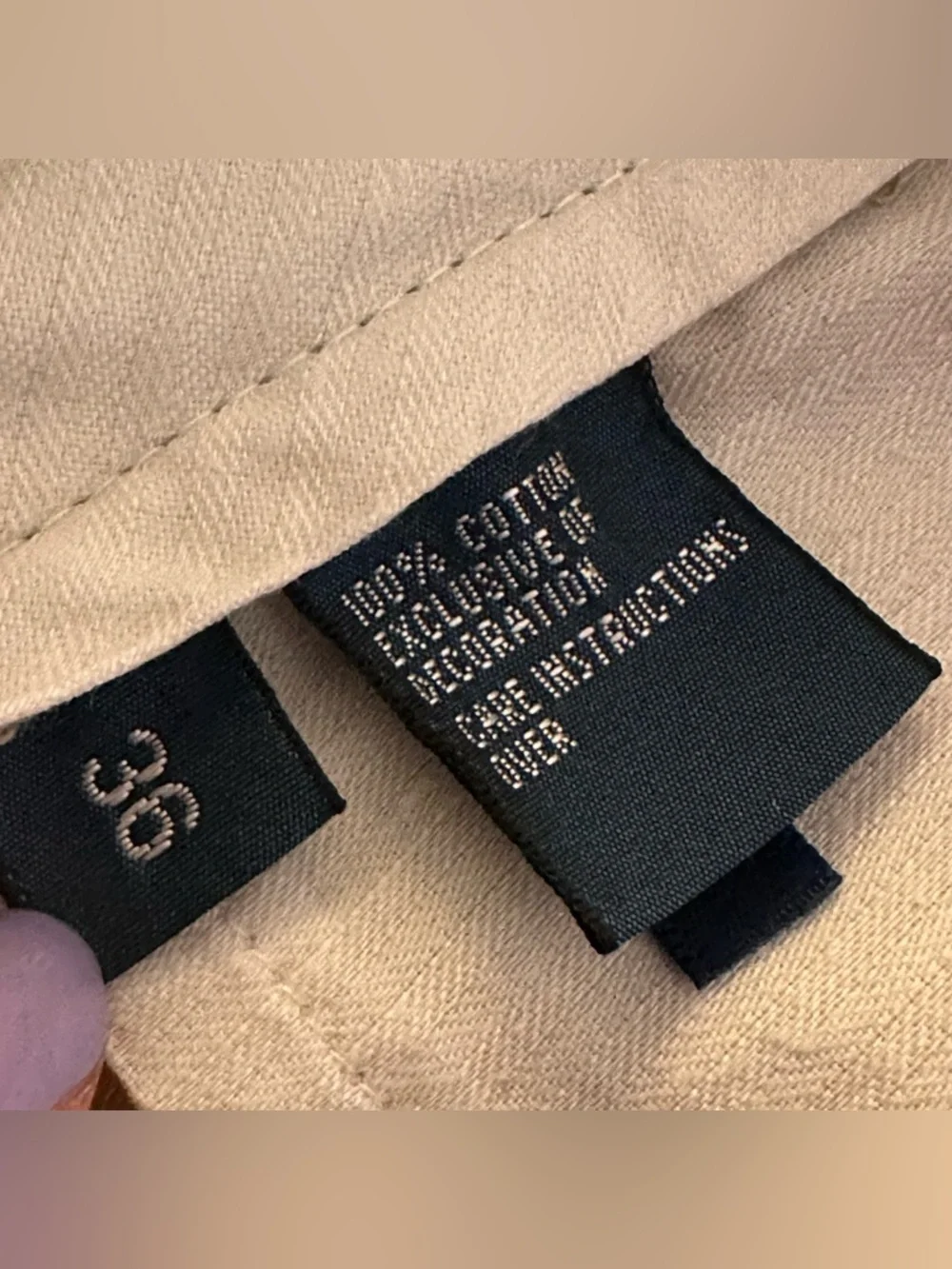 Vintage Polo Ralph Lauren Tan Cotton Chino Shorts Mens 36 Preppy Y2K 90s Classic